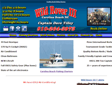 Tablet Screenshot of carolinabeachcharters.com